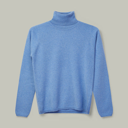 H&H - Harrow Ladies Cashmere Roll Neck - Suez