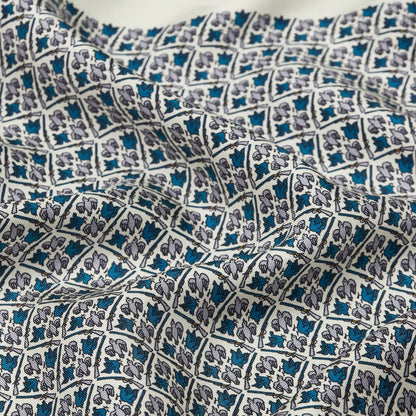 H&H - Harrow Silk Pocket Square Heritage Bird Monogram - Azure