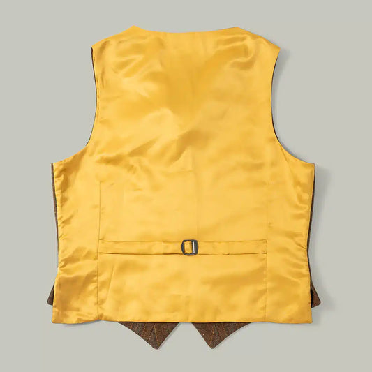 H&H - Harrow Tweed Lapel Vest - House Tweed