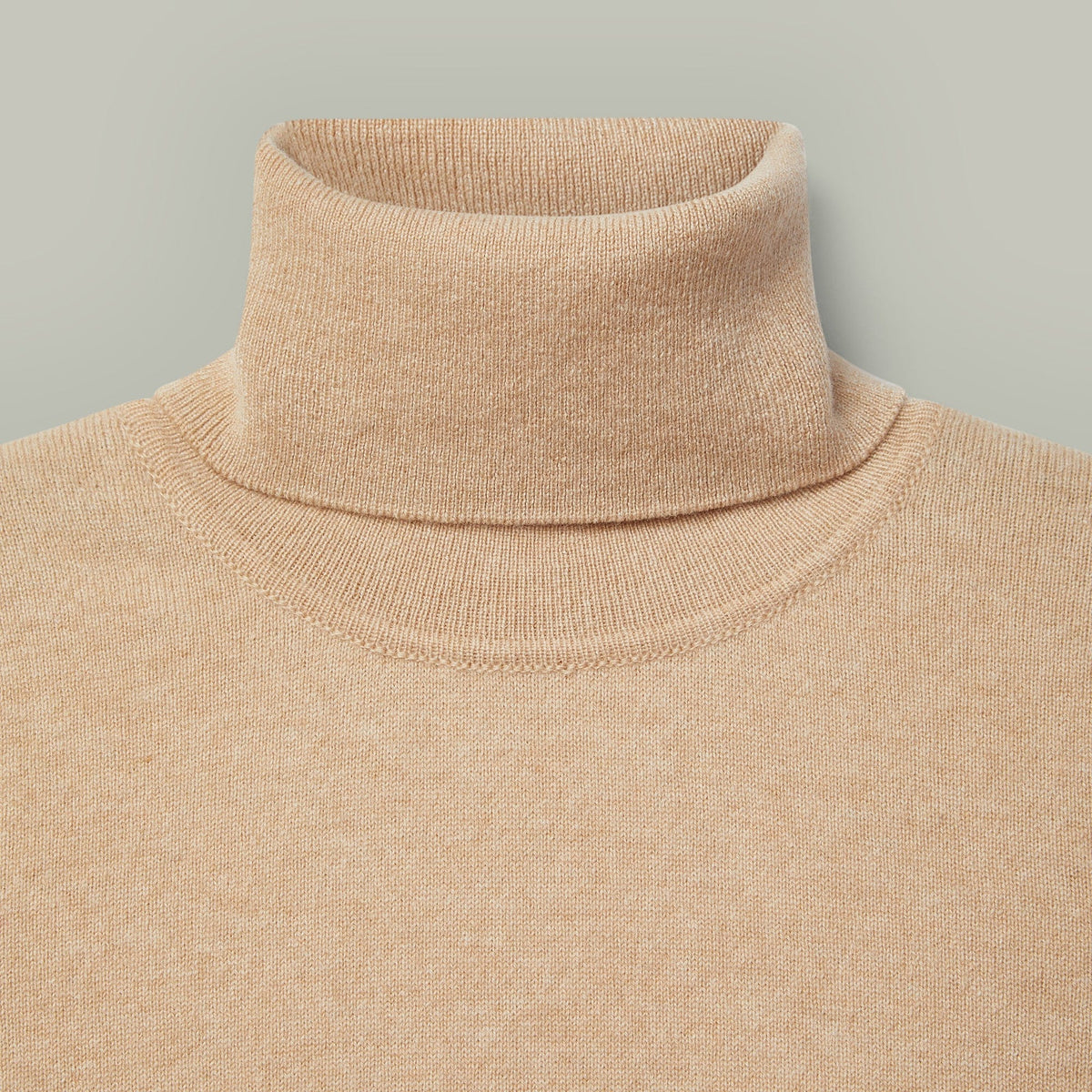 H&H - Harrow ladies Cashmere Roll Neck - Natural
