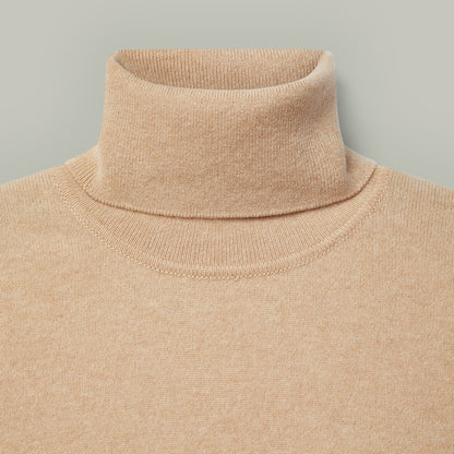 H&H - Harrow ladies Cashmere Roll Neck - Natural