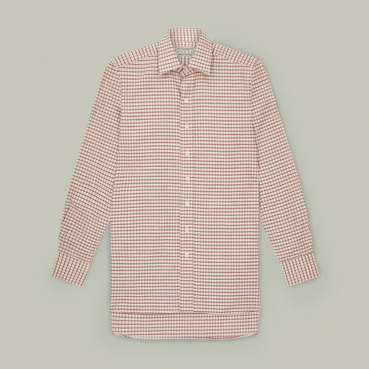 H&H - Northwood Classic Brushed Cotton Shirt - Berry