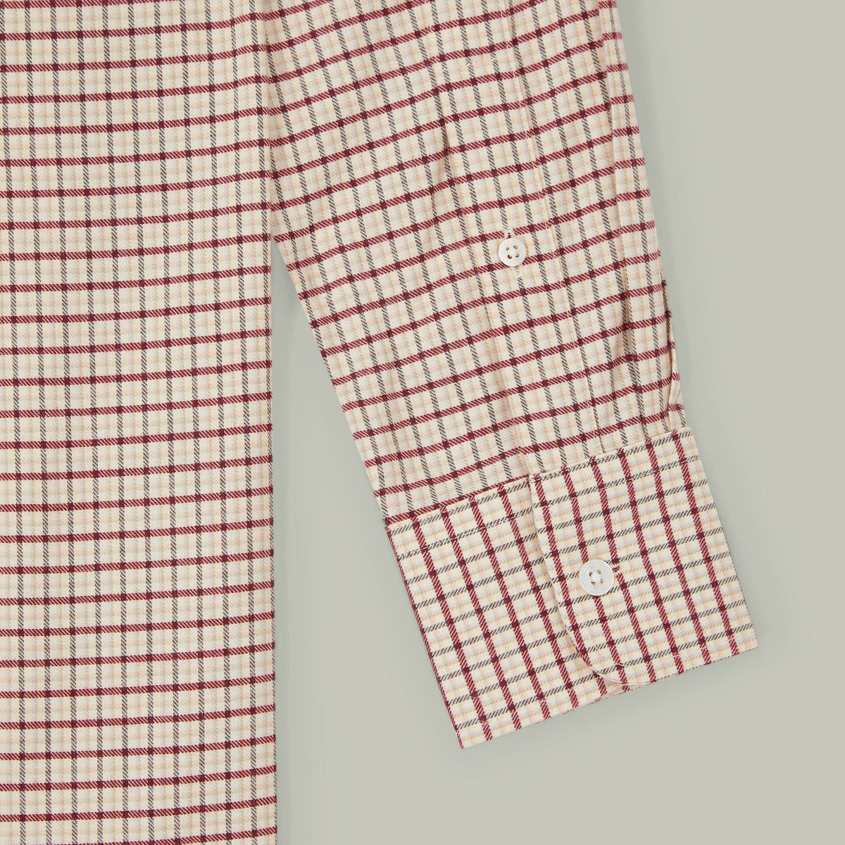 H&H - Northwood Classic Brushed Cotton Shirt - Berry