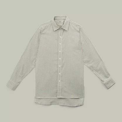 H&H - Northwood Classic Brushed Cotton Shirt - Moss