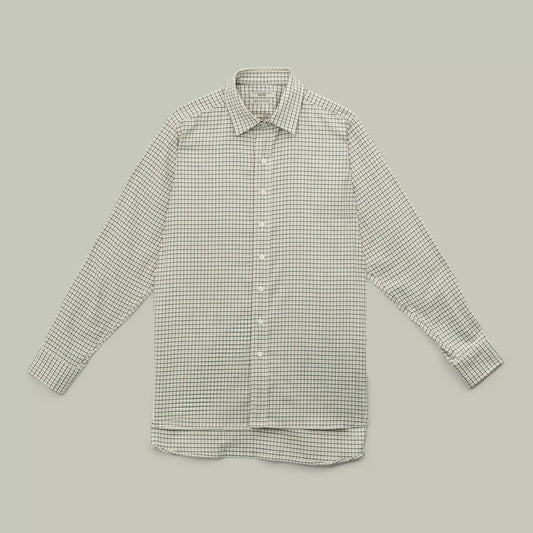 H&H - Northwood Classic Brushed Cotton Shirt - Moss
