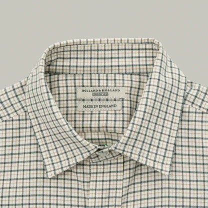 H&H - Northwood Classic Brushed Cotton Shirt - Moss