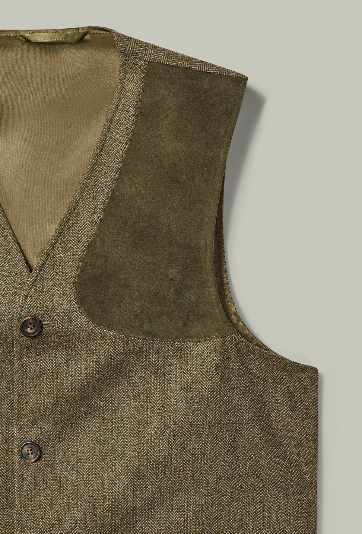 H&H - Northwood Tweed Shooting Vest - Holly