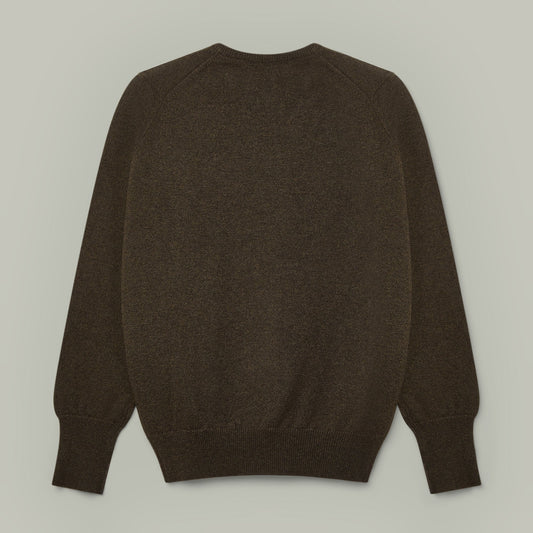 H&H - Northwood Wool V-Neck Sweater - Forest Green