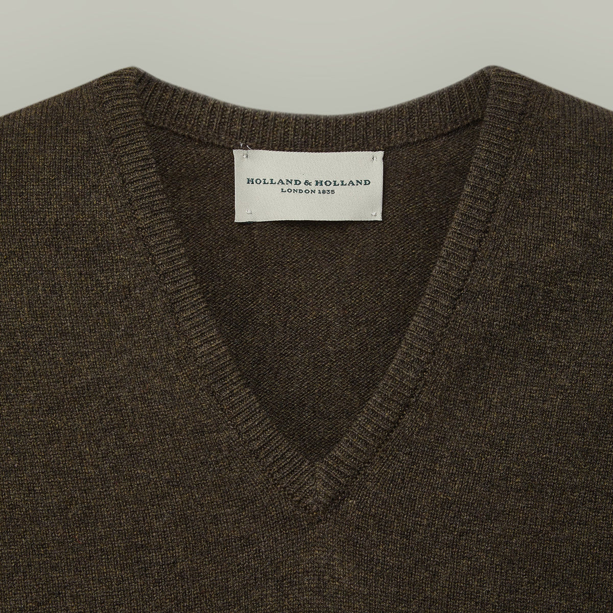 H&H - Northwood Wool V-Neck Sweater - Forest Green