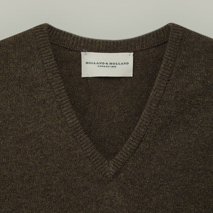 H&H - Northwood Wool V-Neck Sweater - Forest Green