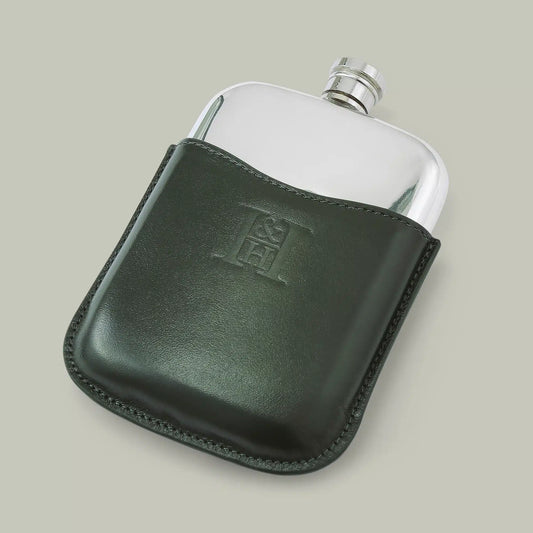 H&H - Rectangle 6oz Pewter Hip Flask