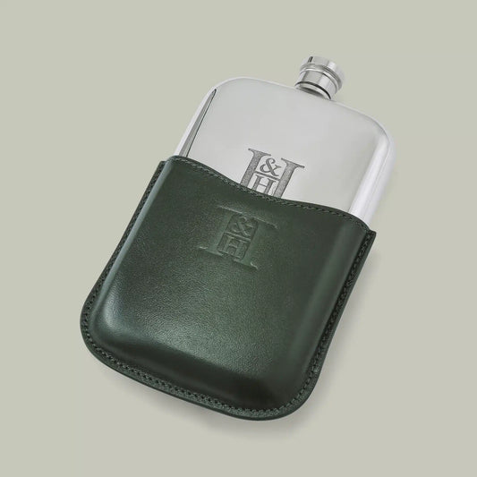 H&H - Rectangle 6oz Pewter Hip Flask
