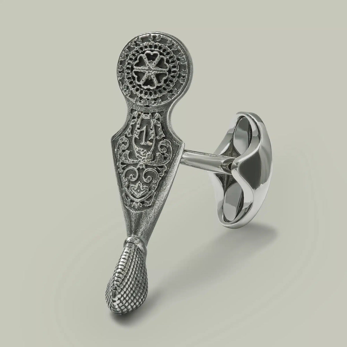H&H <br> Silver Top Lever Cufflinks