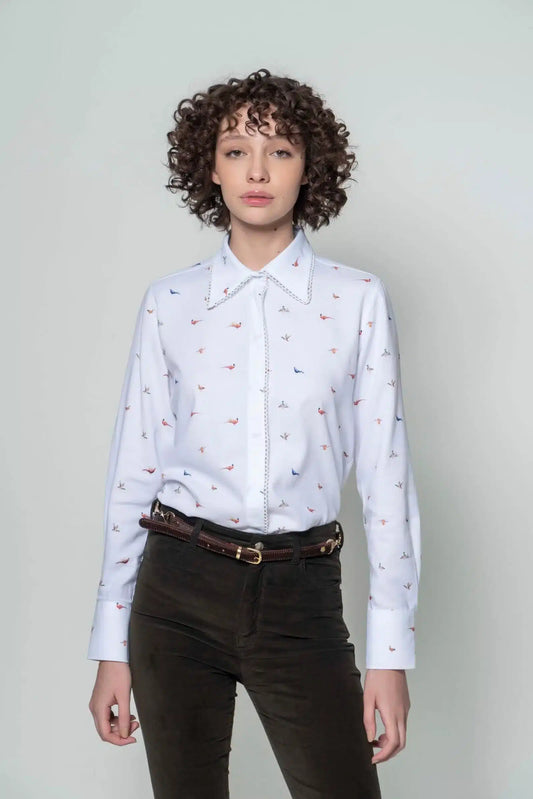 Hartwell <br> Gigi Small Birds Shirt
