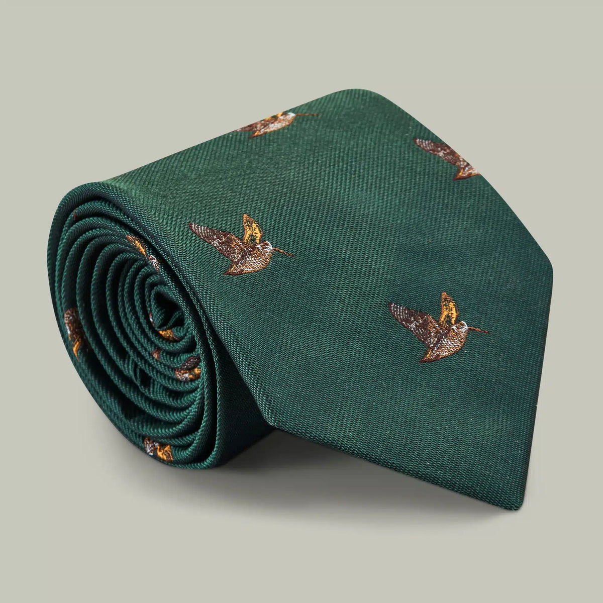 H&H - Harrow Silk Tie Flying Woodcock - Holly