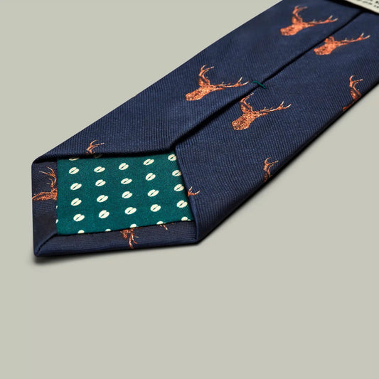 H&H - Harrow Silk Woven Tie - Stag