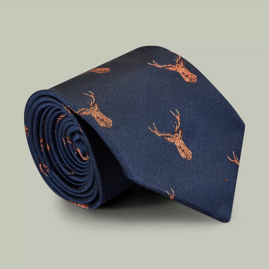 H&H - Harrow Silk Woven Tie - Stag