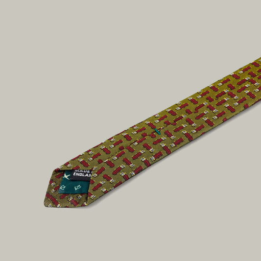 H&H - Harrow random cartridge woven silk tie - Gold