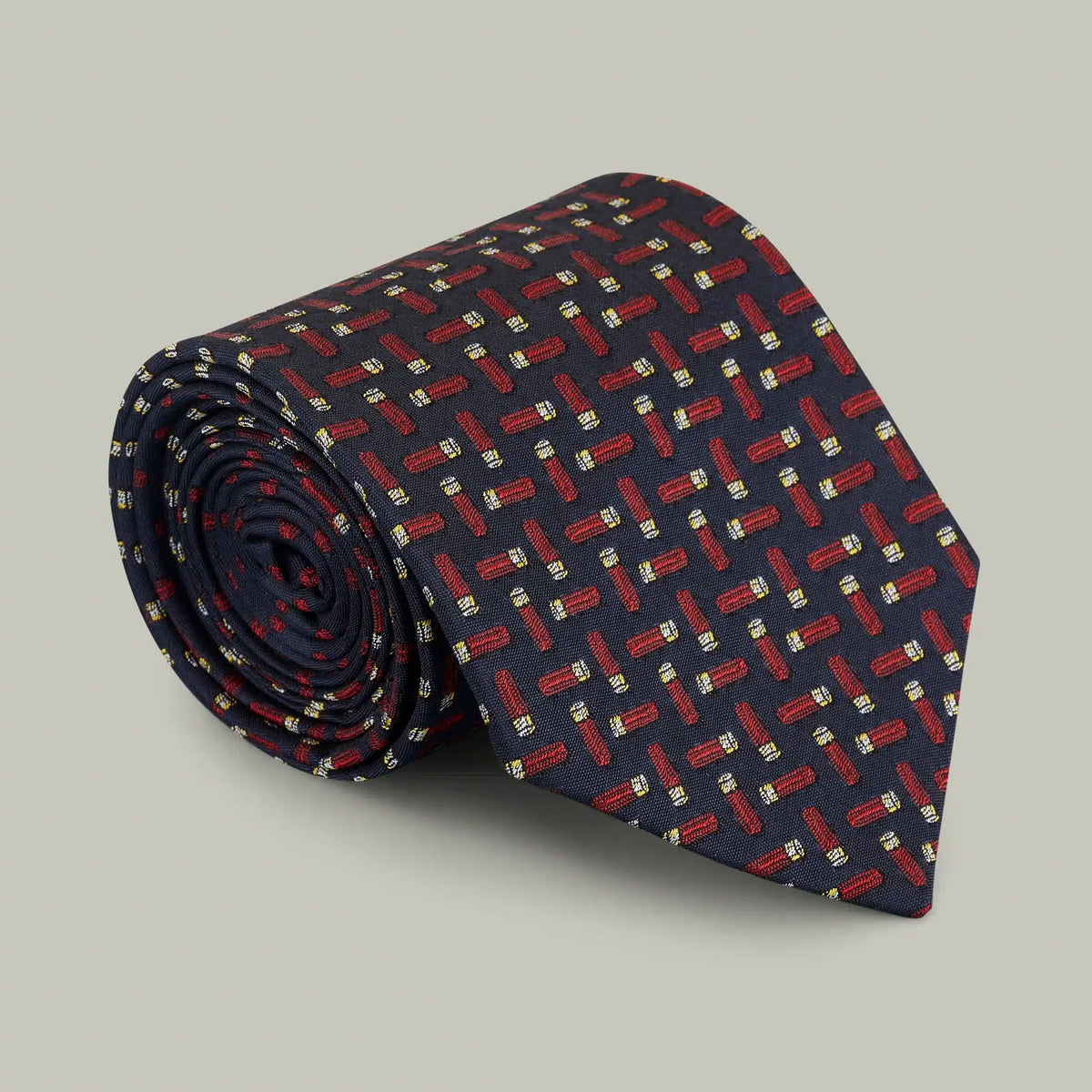 H&H - Harrow random cartridge woven silk tie - Indigo
