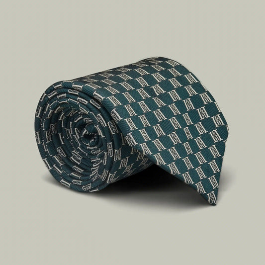 H&H - Monogram Tie H&H Green