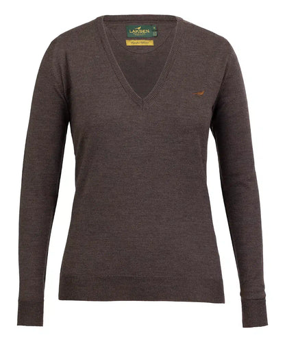 Laksen Sporting <br> Camilla V-Neck Chocolate