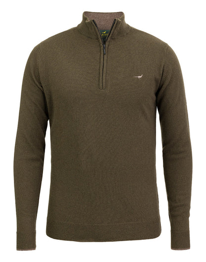 Laksen Sporting Brompton Zip Neck - Olive