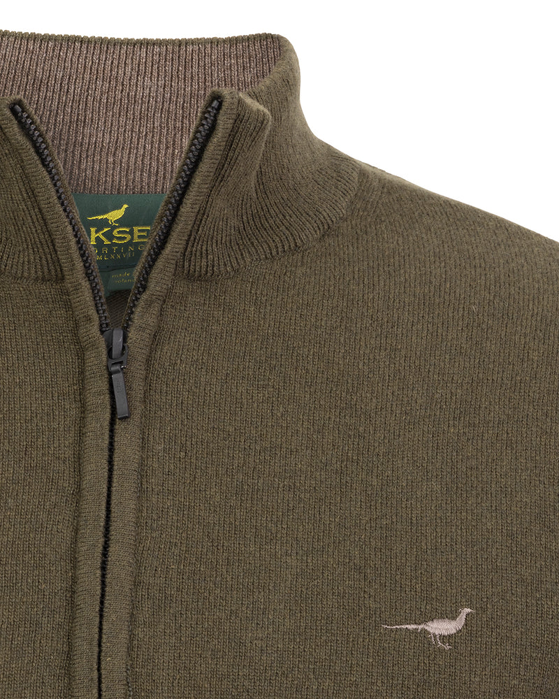 Laksen Sporting Brompton Zip Neck - Olive