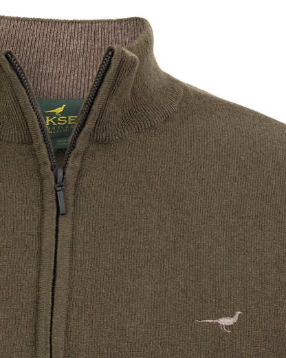 Laksen Sporting Brompton Zip Neck - Olive