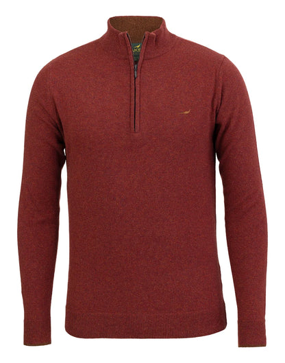 Laksen Sporting Brompton Zip Neck - Rusty