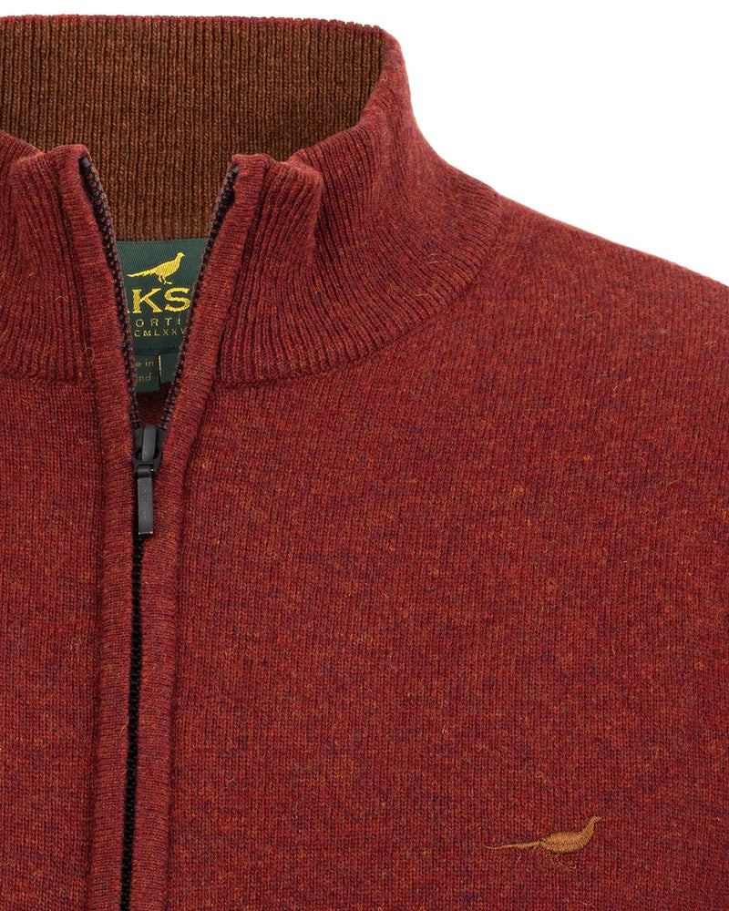 Laksen Sporting Brompton Zip Neck - Rusty