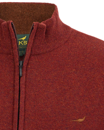 Laksen Sporting Brompton Zip Neck - Rusty