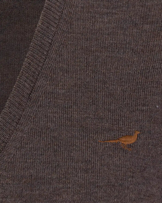 Laksen Sporting <br> Camilla V-Neck Chocolate