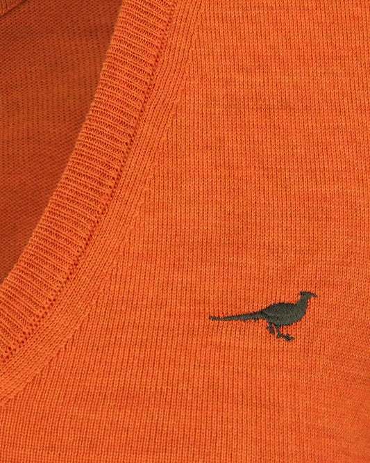 Laksen Sporting <br> Camilla V-Neck Orange