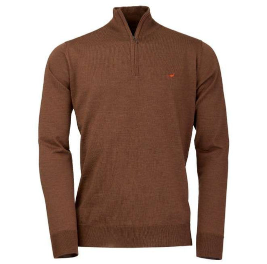 Laksen Sporting <br> Norfolk Zip-Neck Rum