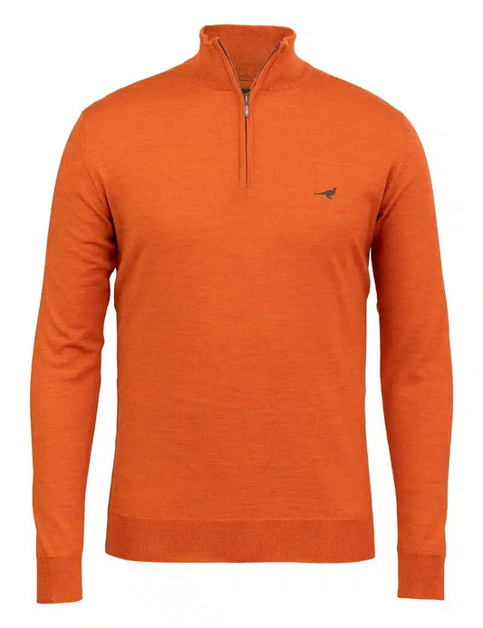 Laksen Sporting <br> Norfolk Zip-Neck Orange