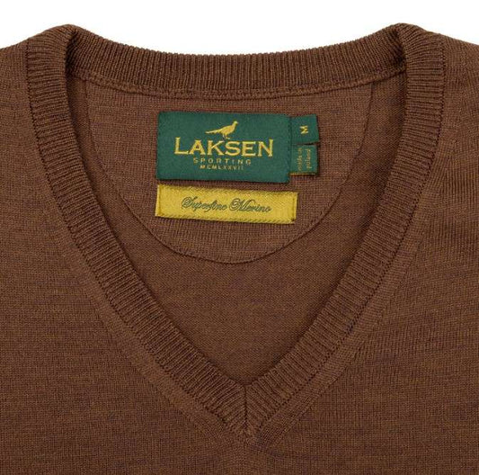 Laksen Sporting <br> Sussex V-neck Rum