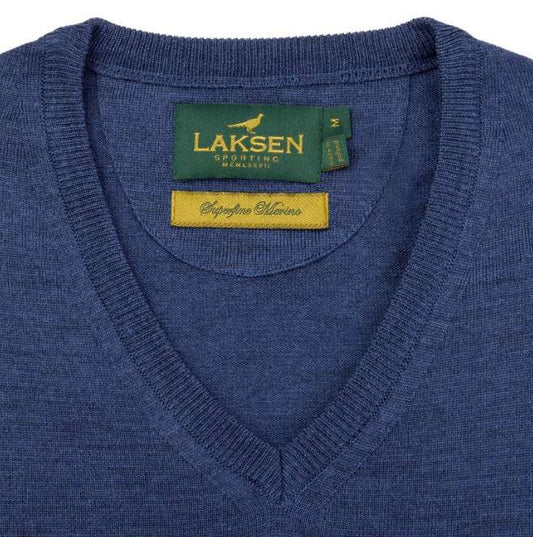 Laksen Sporting <br> Sussex V-neck Corn Blue