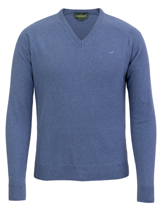 Laksen Sporting Trent V-Neck - Loch Blue