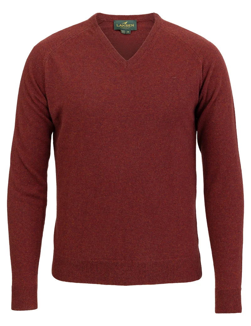 Laksen Sporting Trent V-Neck - Rusty