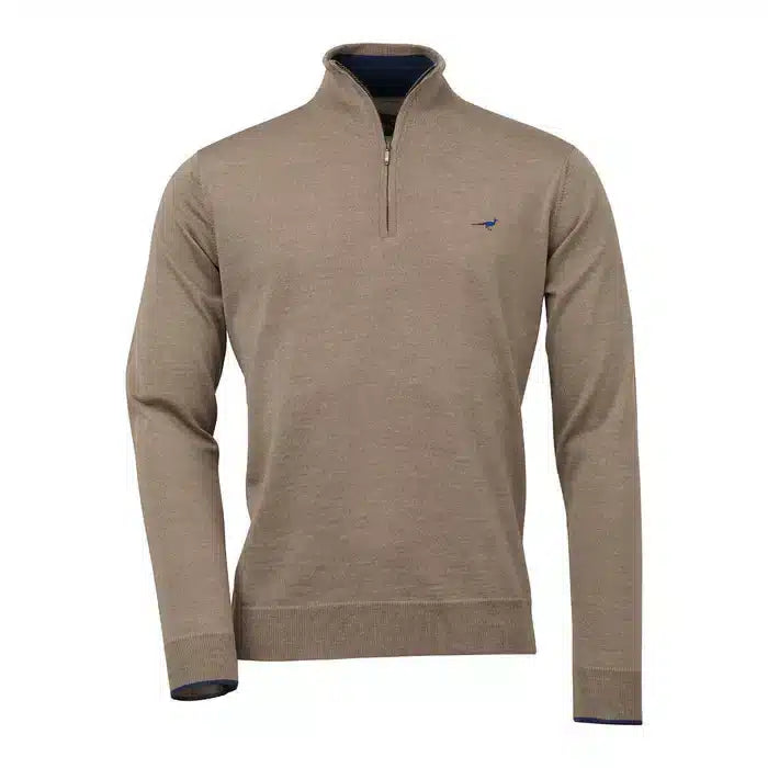 Laksen Sporting <br> Norfolk Zip-Neck Sand