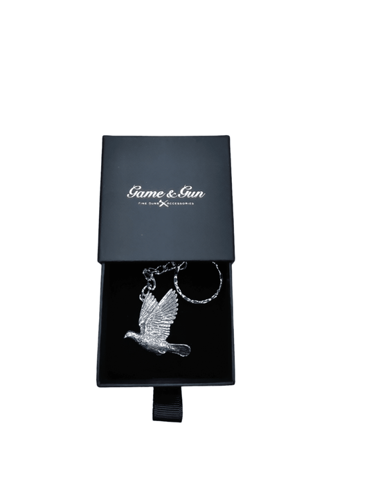 Game & Gun <br> Pewter Keyring Grouse