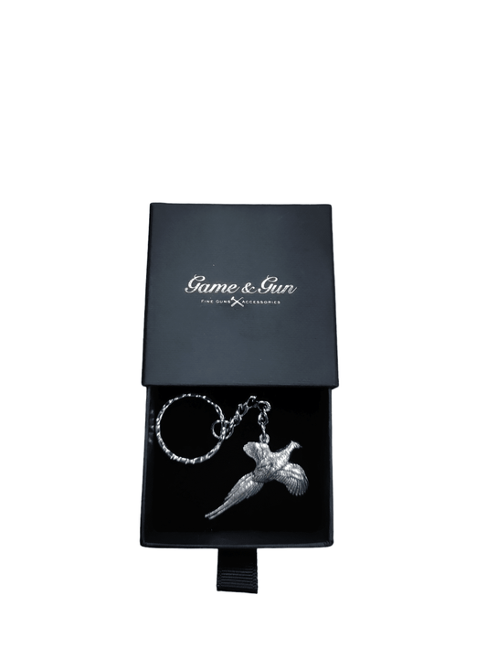 Game & Gun <br> Pewter Keyring Pheasant