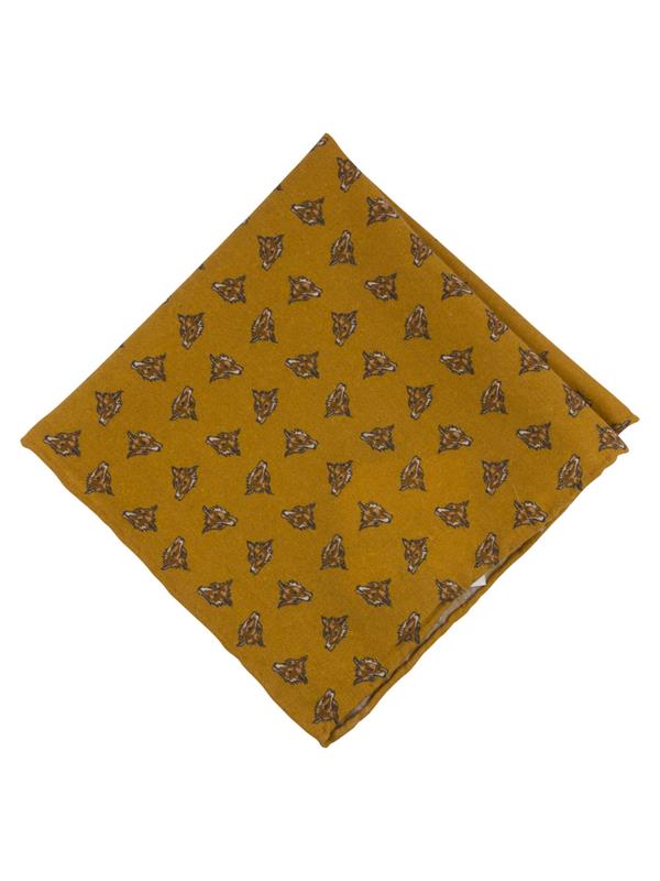 Portia Fox Wool Pocket Square