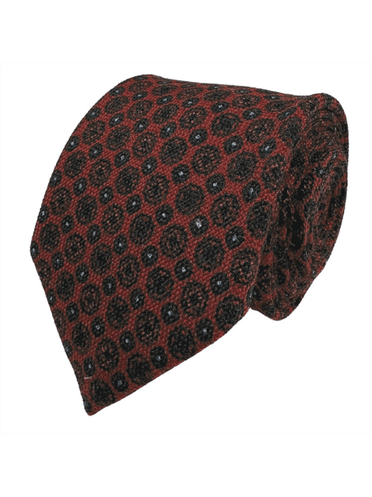 Portia Orange Wool Tie