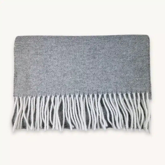 Portia <br> Wool Scarf Grey