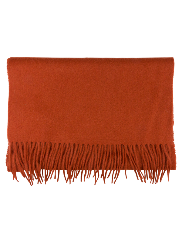 Portia Wool Scarf - Rust