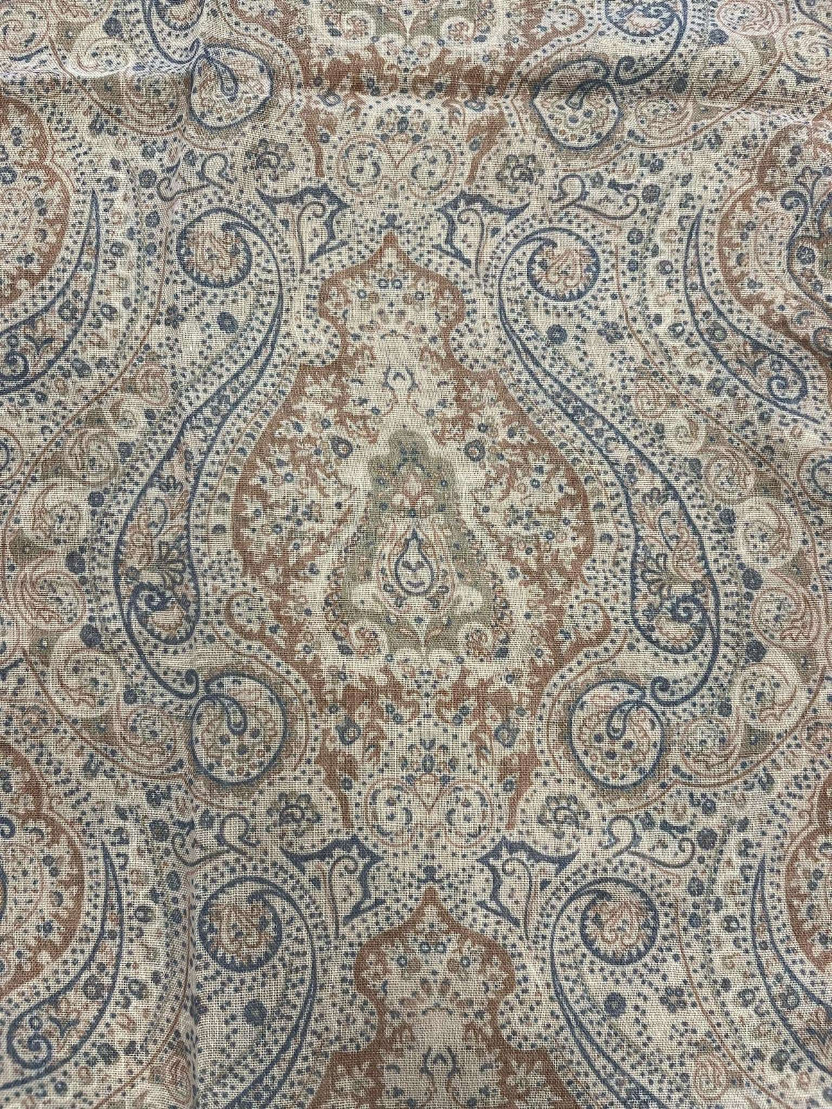 Portia <br> Beige Paisley Scarf
