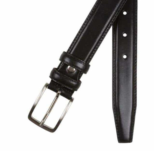 Portia <br> Black Leather Belt
