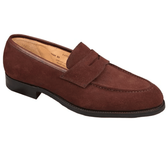 Crockett & Jones <br> Eaton 2 Aubergine Suede Loafers