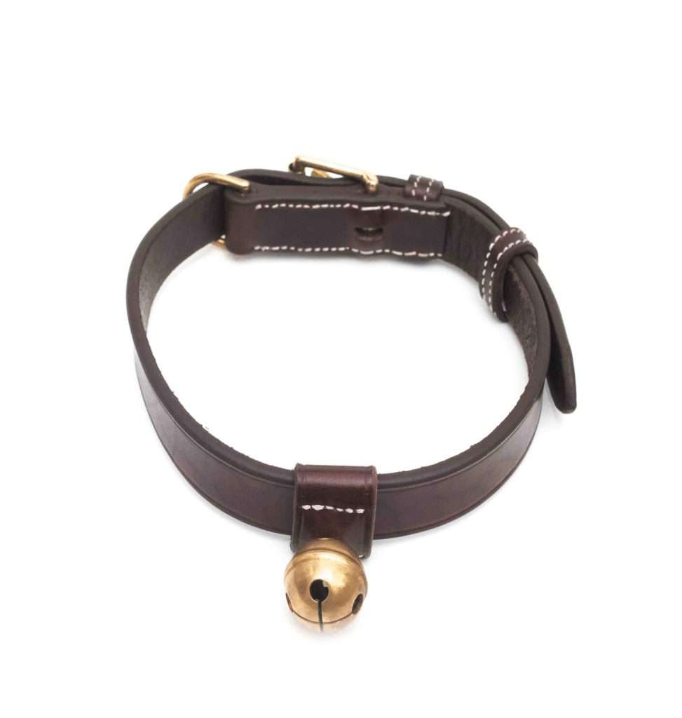 Bromfield <br> Dog Collar Bell Havana Brown